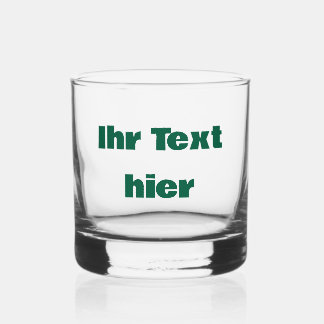 custom whiskyglas mit text whiskey glass