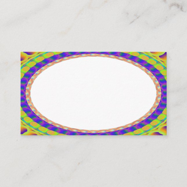 Custom White Centre B6 Business Cards (Front)