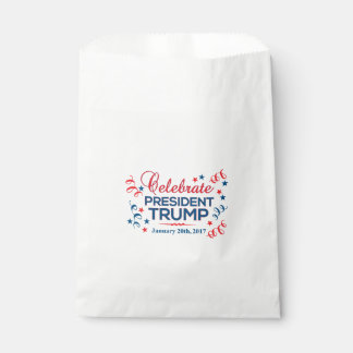 Custom White Favour Bag - Celebrate President Trum