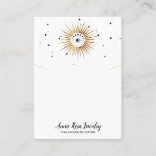 *~* Custom WHITE QR Logo Jewellery Earring Business Card