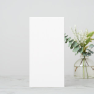 Custom white simple Design Add Photo or Text Card