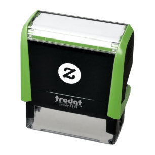 Custom white simple Design Add Photo or Text Self-inking Stamp