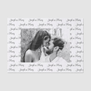 Custom White Wedding Tissue Paper – Personalized 