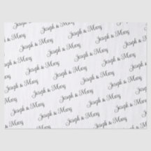Custom White Wedding Tissue Paper – Personalized 