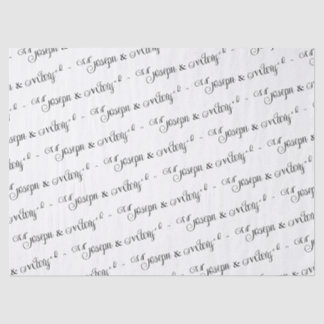 Custom White Wedding Tissue Paper – Personalized