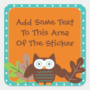 Custom Whoot Owl Stickers