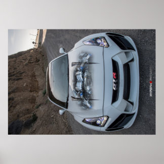 Custom Widebody R35 Nissan GT-R on PCH Poster
