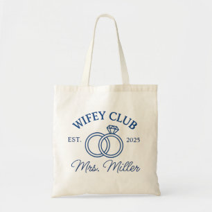 Custom Wifey Club Tote Bag, Mrs Tote Bag, Wifey Gi Bag