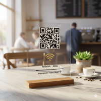 Custom Wifi QR Code | Network Password Modern