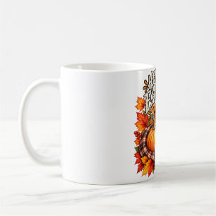 Custom Wild Autumn Pumpkin Coffee Cozy Fall Mug