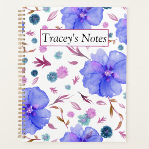 Custom Wildflower Watercolor Floral Planner