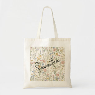 Custom wildflowers Bridesmaid Gifts  Tote Bag
