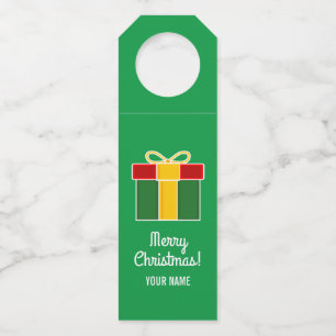 Custom wine bottle hangers for Christmas party