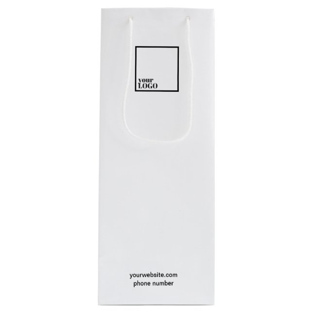 Custom Wine Gift Bag with Logo (Front)