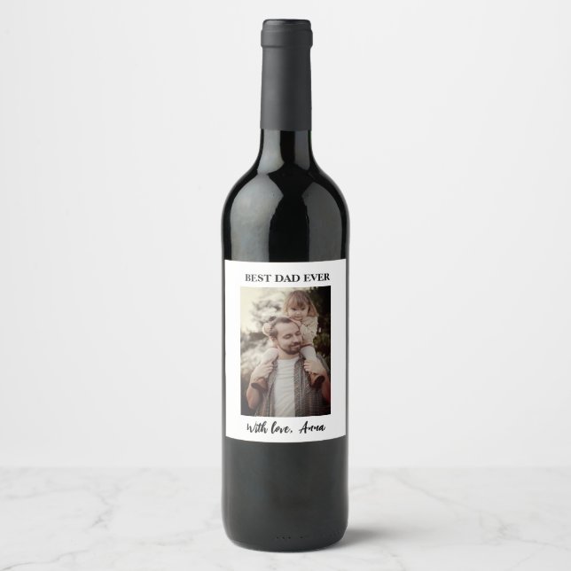 "Custom Wine Label Template" (Front)