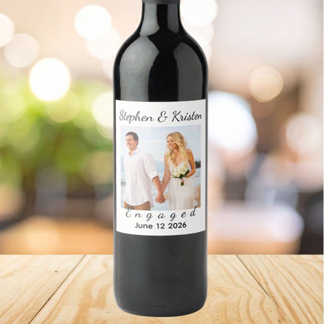 Custom Wine Labels, engagement Party Favours,  Label (Creator Uploaded)