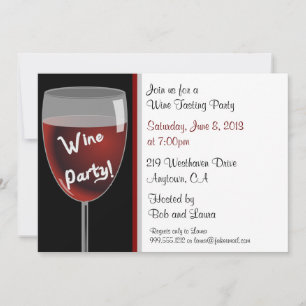 Custom Wine Party Invitations