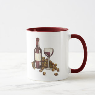 Custom Winery Wine Tasting Grapes Glass Mug