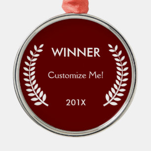Custom Winner Laurels Ornament