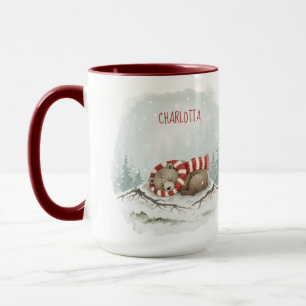 Custom Winter Bear Mug – Sleeping Animal Design
