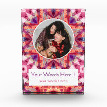 Custom Winter Red Pink Purple Star Christmas Gift