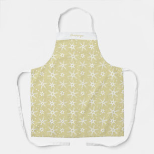 Custom Winter Snowflake All-Over Print Apron