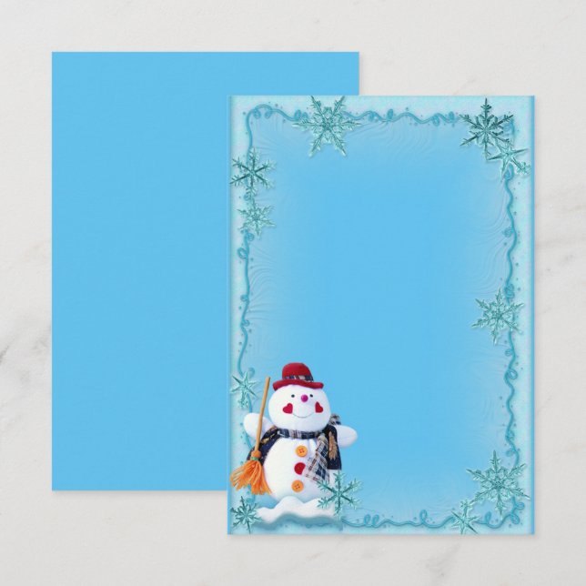Custom Winter Wedding Invitation (Front/Back)