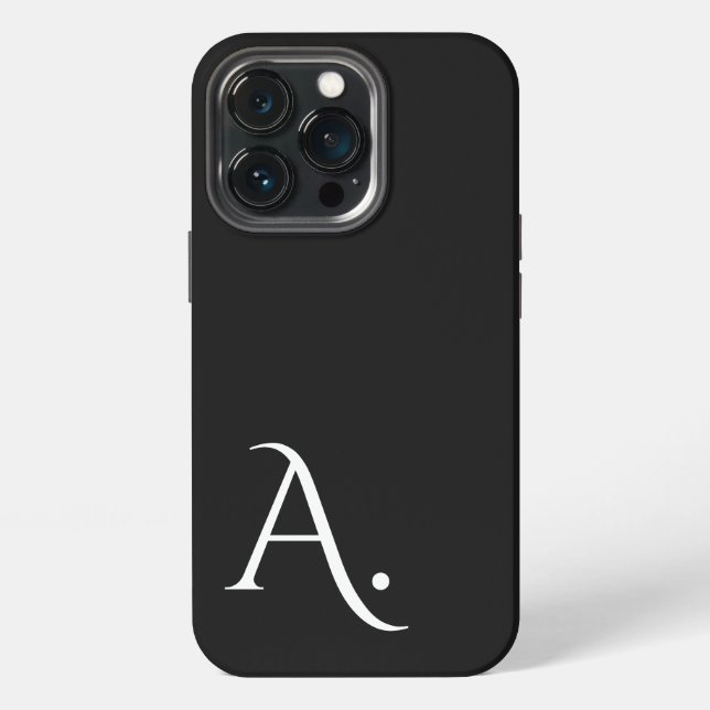 Custom with Initial Name iPhone Case (Back)