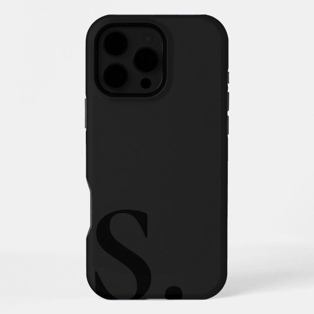 Custom with Initial Name iPhone Case (Back)