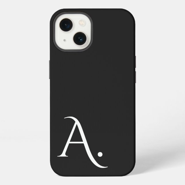 Custom with Initial Name iPhone Case (Back)