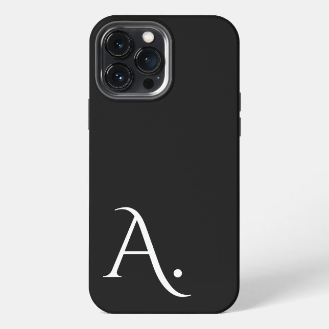 Custom with Initial Name iPhone Case (Back)
