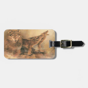 Custom Wolves Luggage Tag