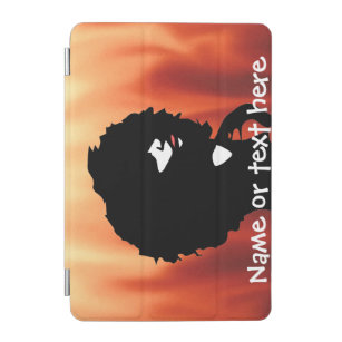 Custom woman silhouette with afro natural hair iPad mini cover