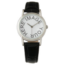 Custom Women's Fashion Classic Black Leather Strap