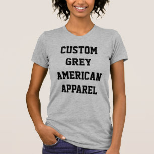 Custom Women's HEATHER GREY CREW NECK T-SHIRT