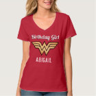 Custom Wonder Woman Golden Logo Birthday