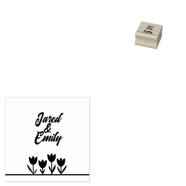 Custom Wood Art Stamp (Stamped)