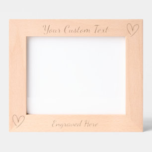 Custom Wood Photo Frame Engraved Picture Frame