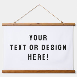 Custom Wood-Topped Wall Tapestry –Personalized Art