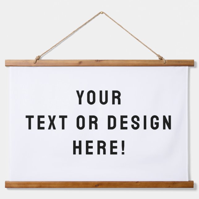 Custom Wood-Topped Wall Tapestry –Personalized Art (Front)