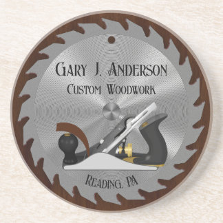 Custom Woodwork Saw Blade Planer Sandstone Coaster