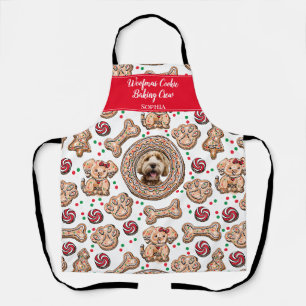 Custom Woofmas Cookie Baking Crew Pet Dog Xmas Apron
