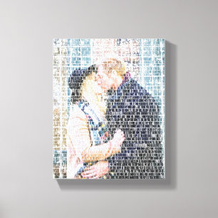 Custom Word Art. Photo made by Words. Canvas Print