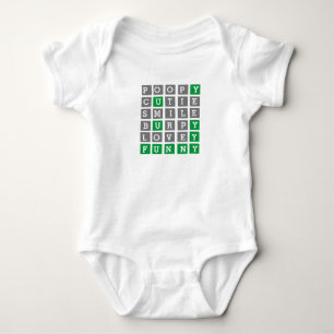 Custom Wordle  Baby Bodysuit