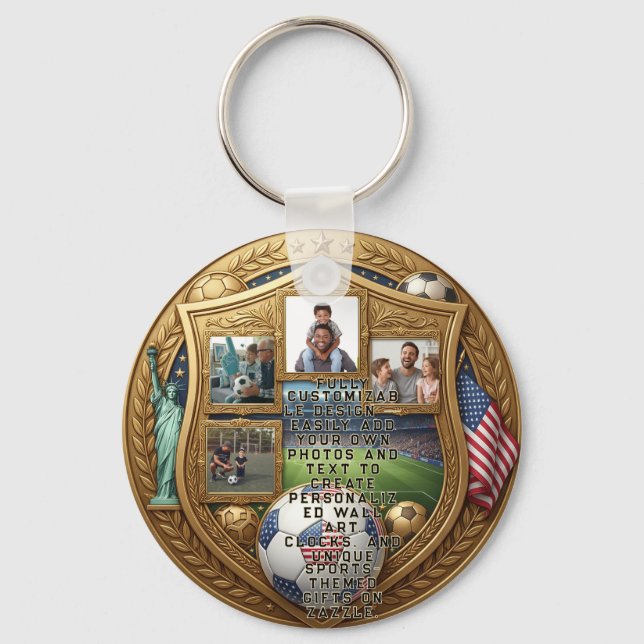 Custom World Cup Family  Keychain (Front)