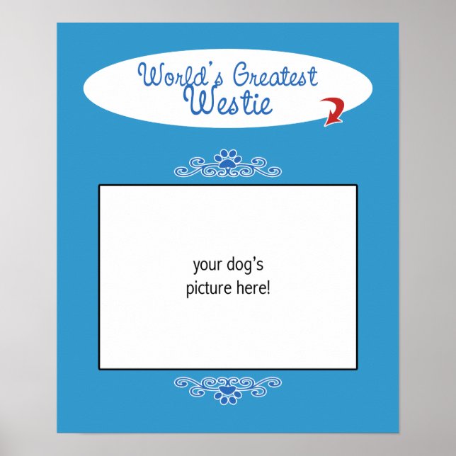 Custom Worlds Greatest Westie Poster (Front)