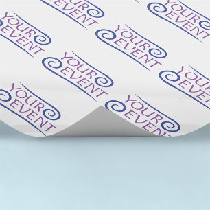 Custom Wrapping Paper for Events Logo Branded