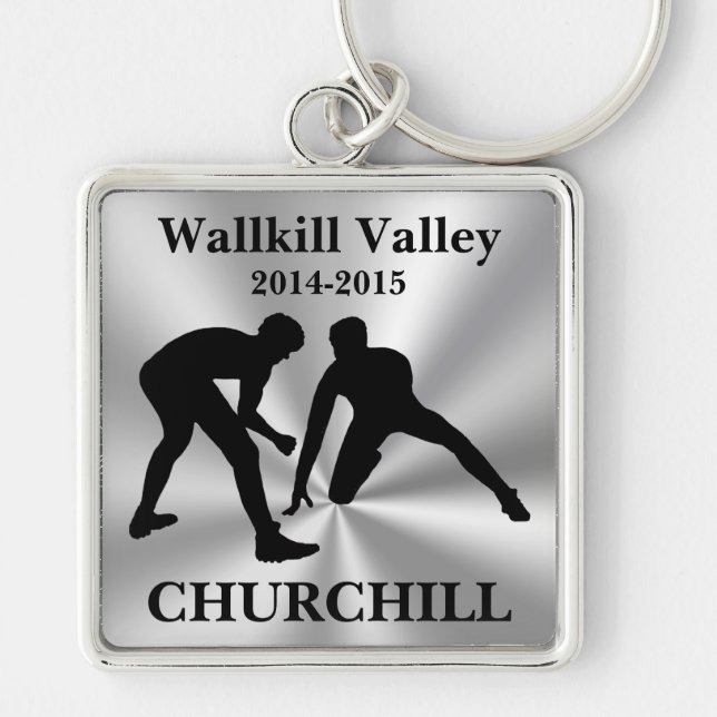 CUSTOM Wrestling Keychains for Coaches, Wrestlers (Front)
