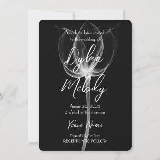 Custom X-Ray Flower  Invitation