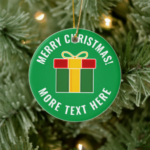 Custom xmas box gift Christmas tree ornament